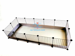 Modulaler C&C Cage 5x2 180x75 cm Käfig für Meerschweinchen Kaninchen Igel kleine Tiere